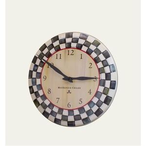 MacKenzie-Childs Black and White Wall Clock